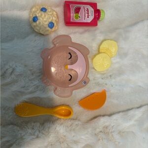 Cute Owl-Shaped Pink Snack Container